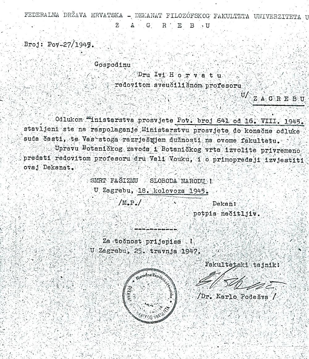 Izložba Botaničar Ivo Horvat