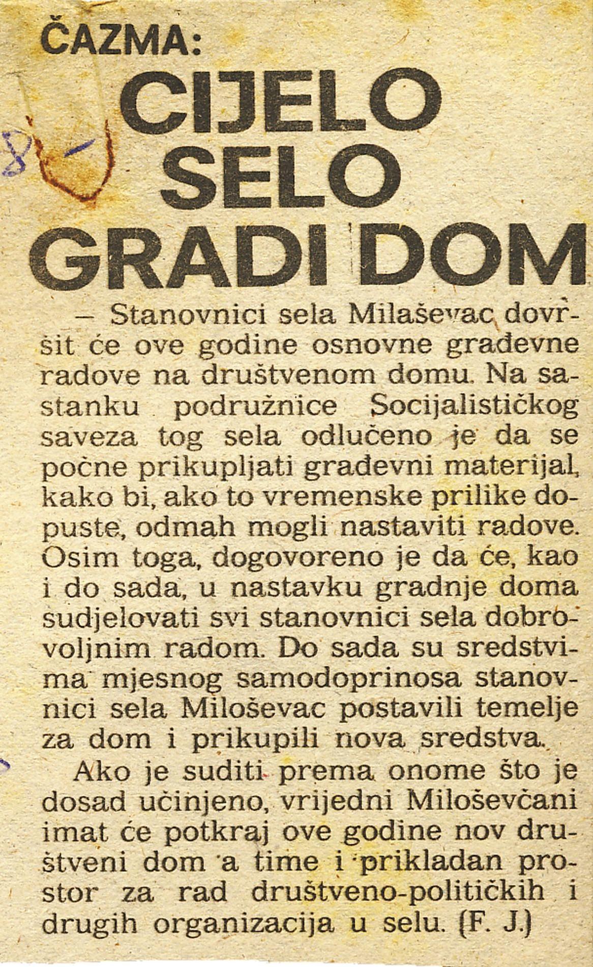 Moj zavičaj to sam ja - Grabovnica