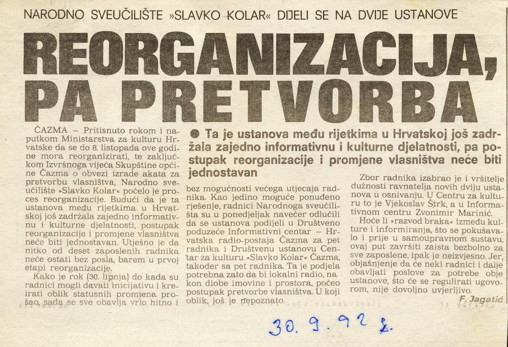 Izložba - Od Narodnog sveučilišta do Centra za kulturu