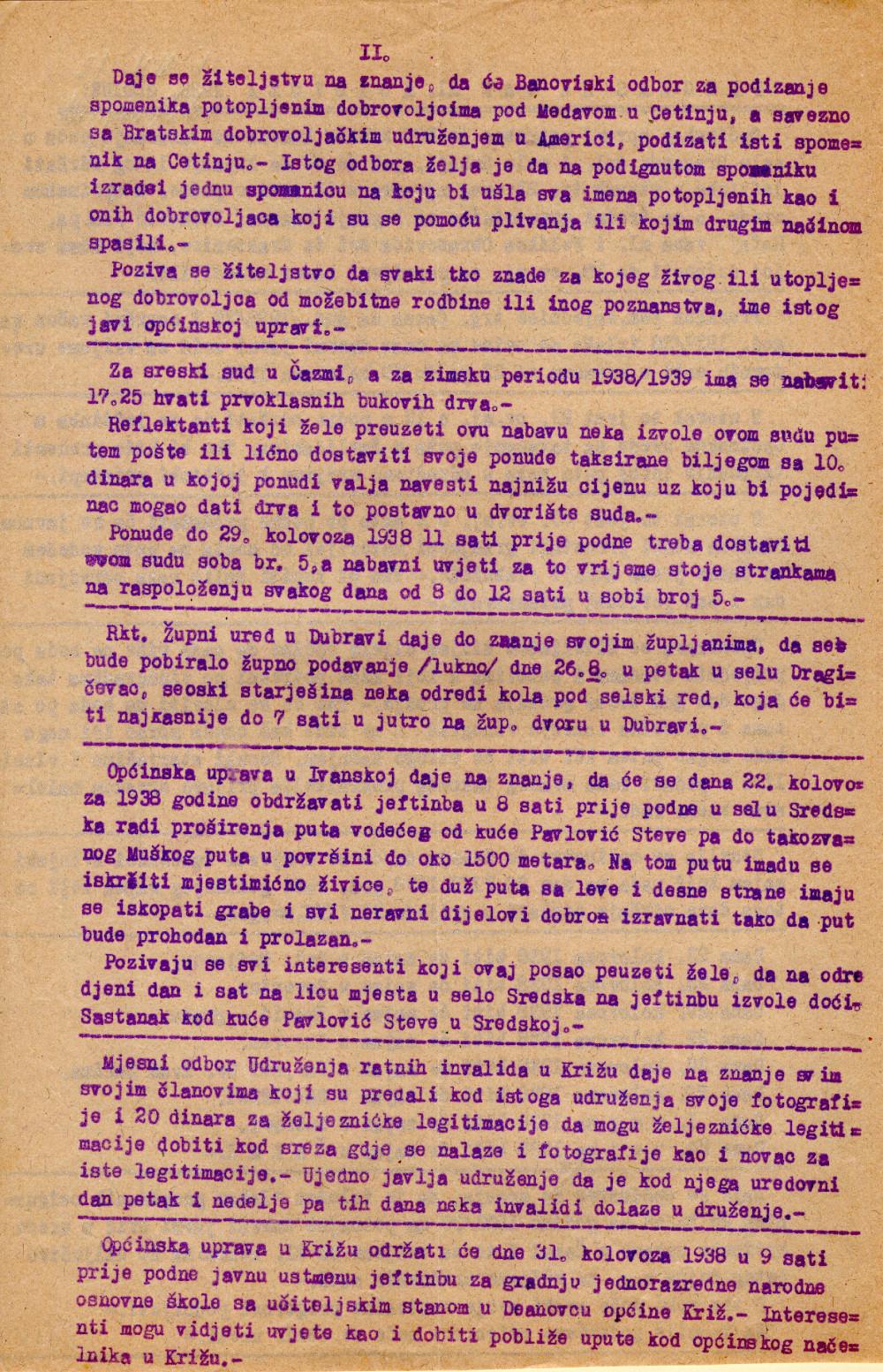 Izložba Zapovijedi pod lipom u Mikloušu