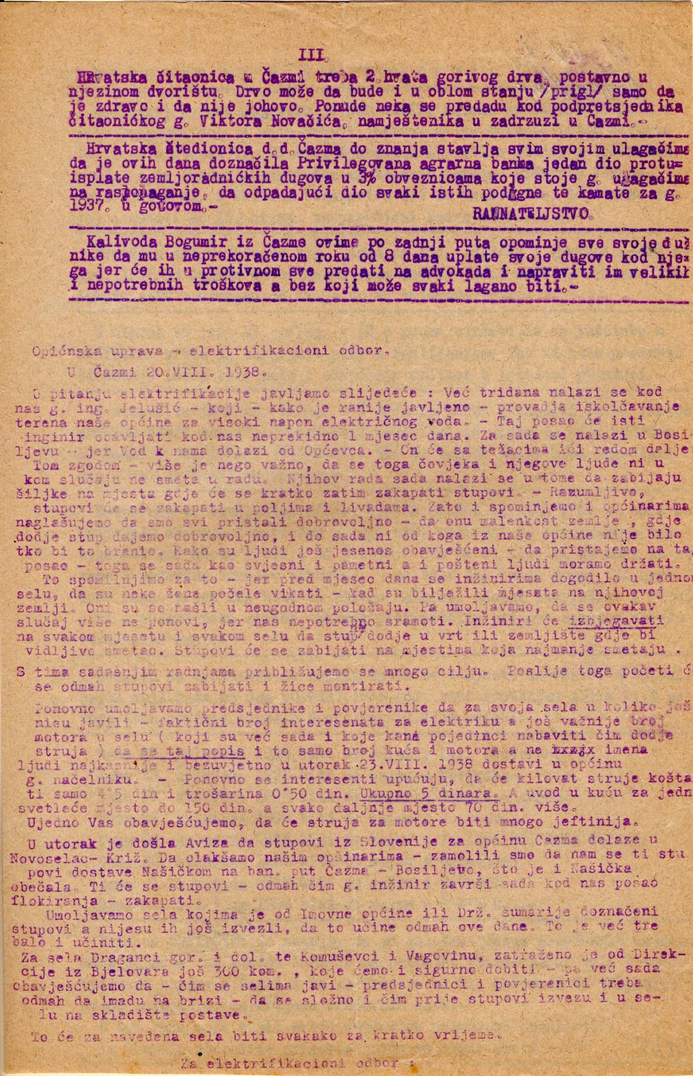 Izložba Zapovijedi pod lipom u Mikloušu